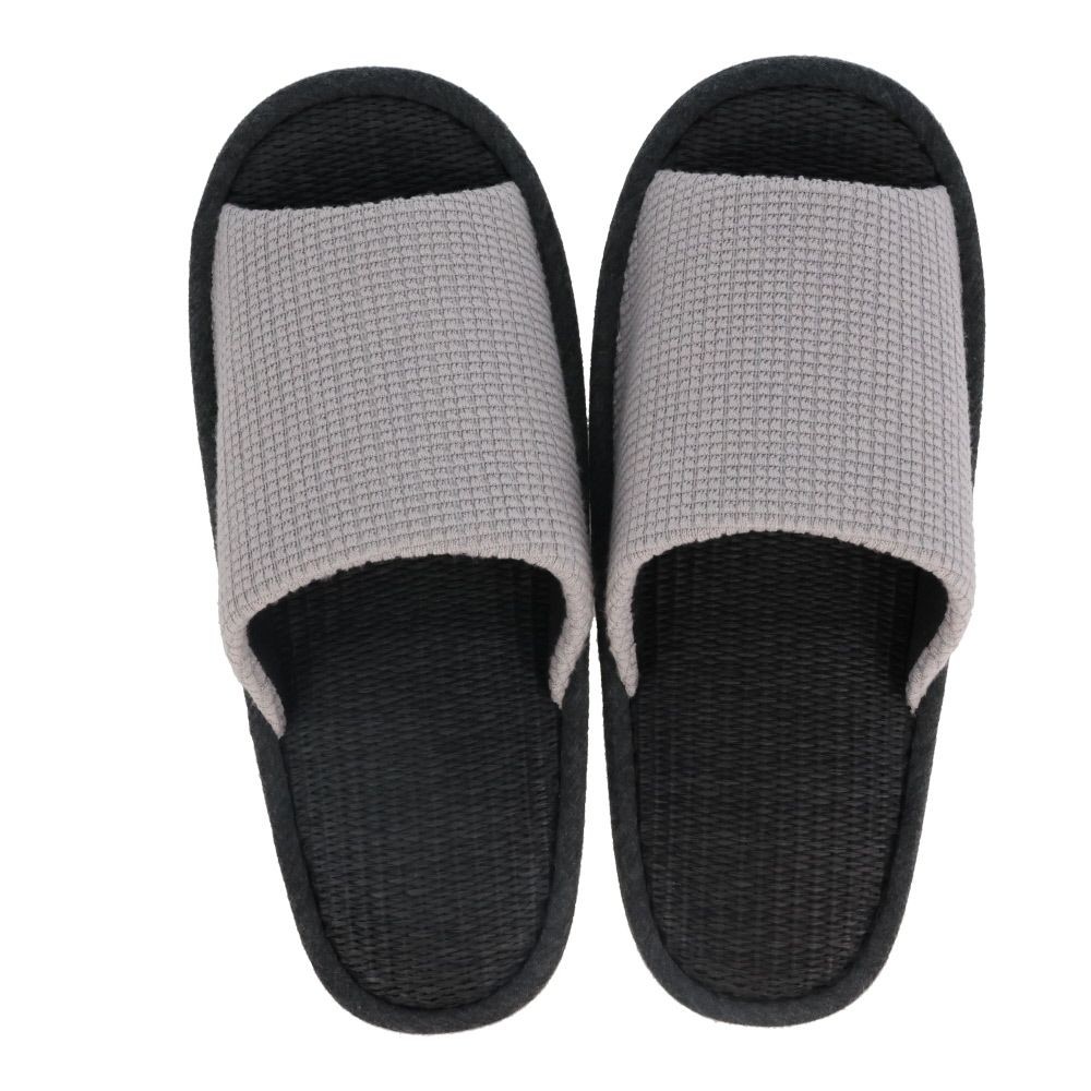 黒紙布ワッフル調　外縫い　グレー　ＬＬ, グレー, 2Lサイズ