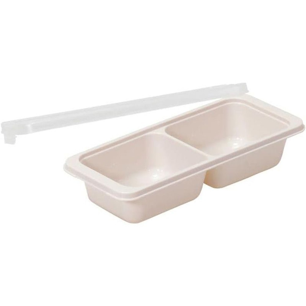 リバティ　おかず冷凍トレー　角・小判×2マス2個組, その他カラー１, その他サイズ１