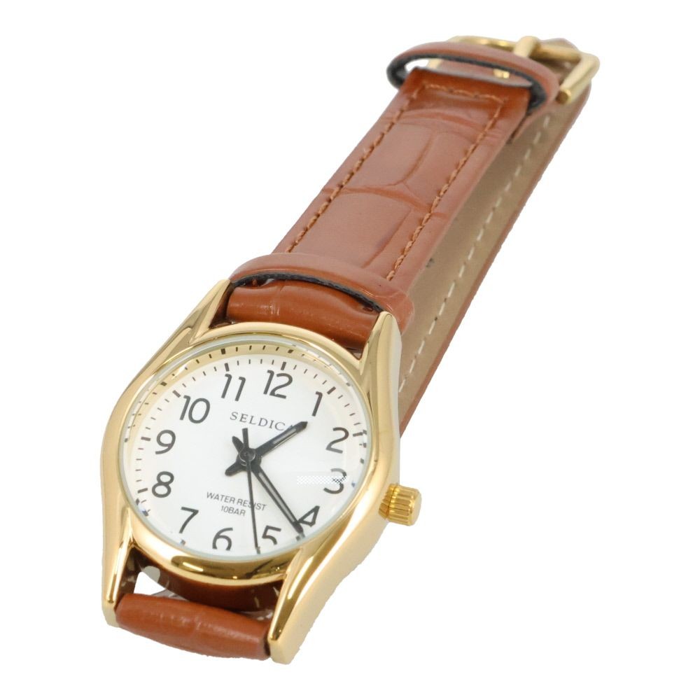 クレファー　日本製ウォッチ, ブラウン, レディース