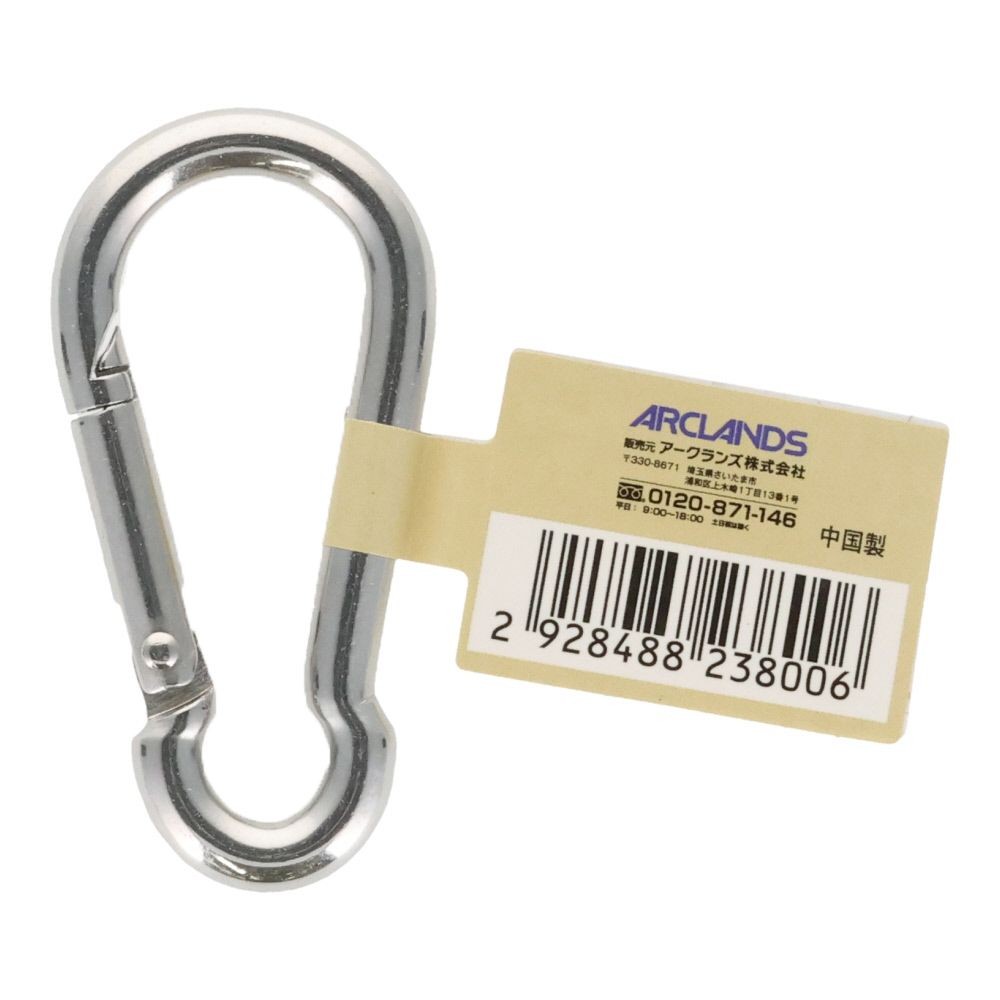 ステンレススプリングフック　６ｍｍ, スプリングフック, 6mm