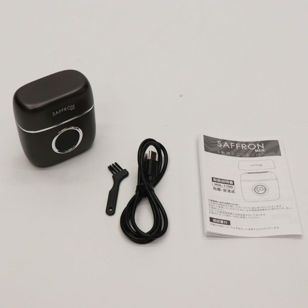 SAFFRON ５枚刃ミニシェーバー　ＨＤＬー１７００, ブラック, 5枚刃