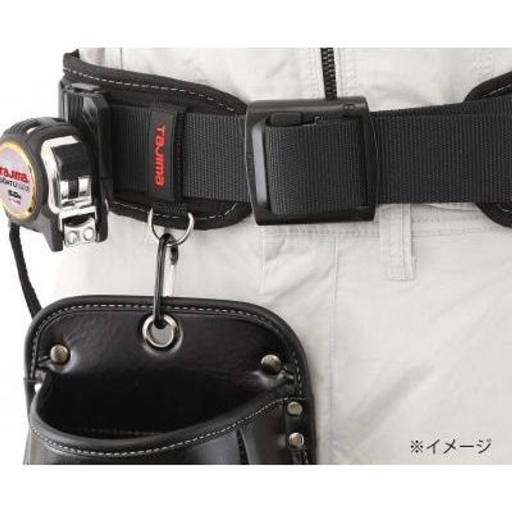 TAJIMA　セフツイン腰袋 クロコ 腰袋2段小　SFKBG-2S2H, ブラック, 2段　小