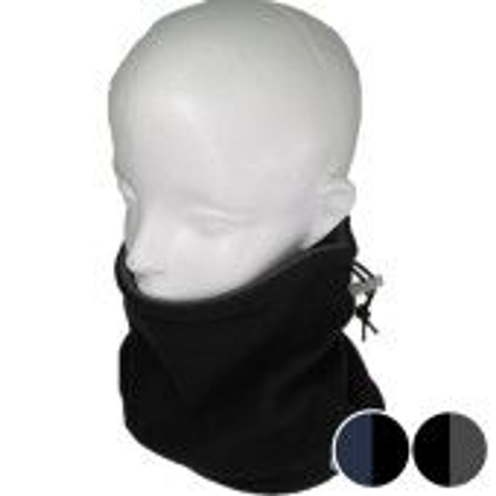 撥水ネックウォーマー, ブラックｘグレー, -