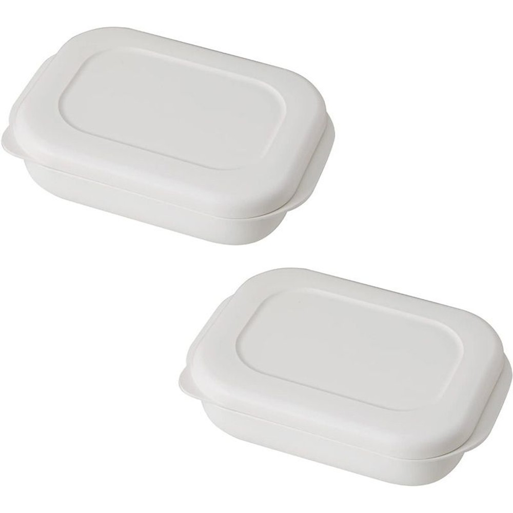 極　冷凍ごはん容器　大　ホワイト　2個入, その他カラー１, その他サイズ１