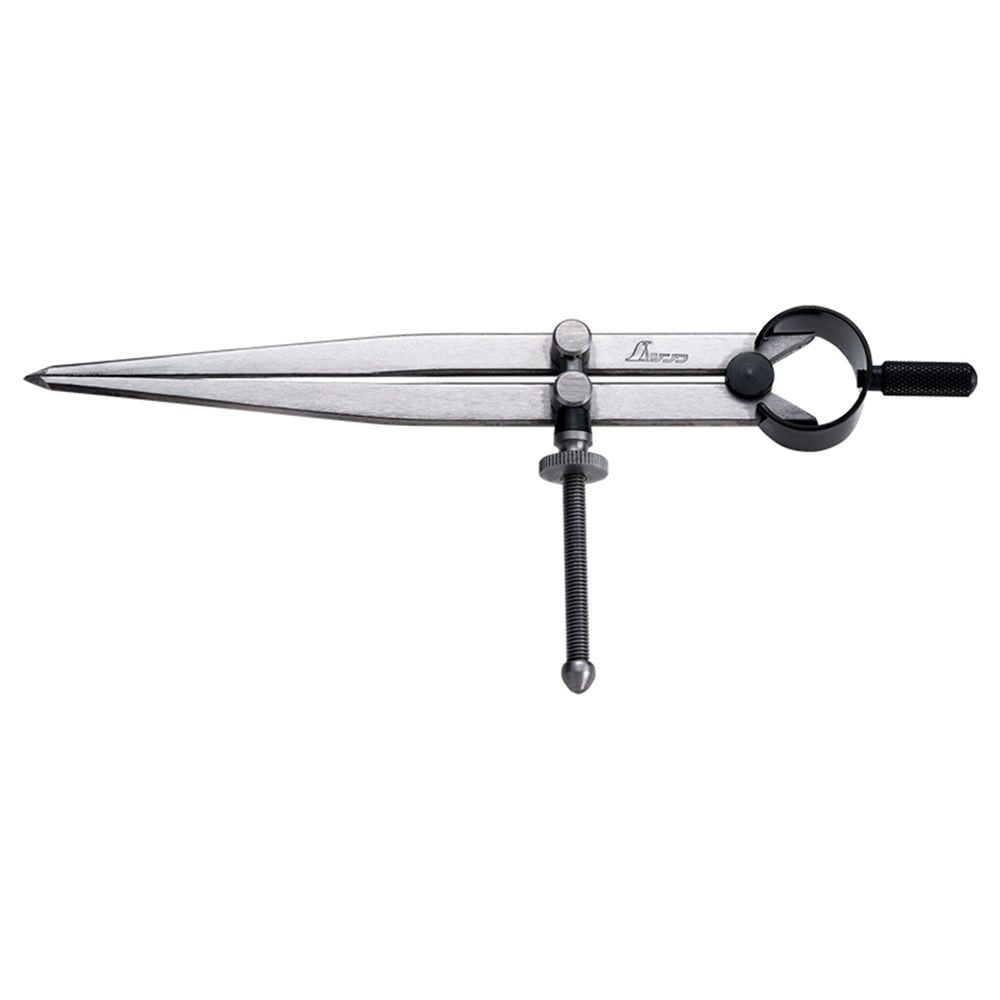 鋼製コンパス スプリング付 A15cm, 銅製, 15cm