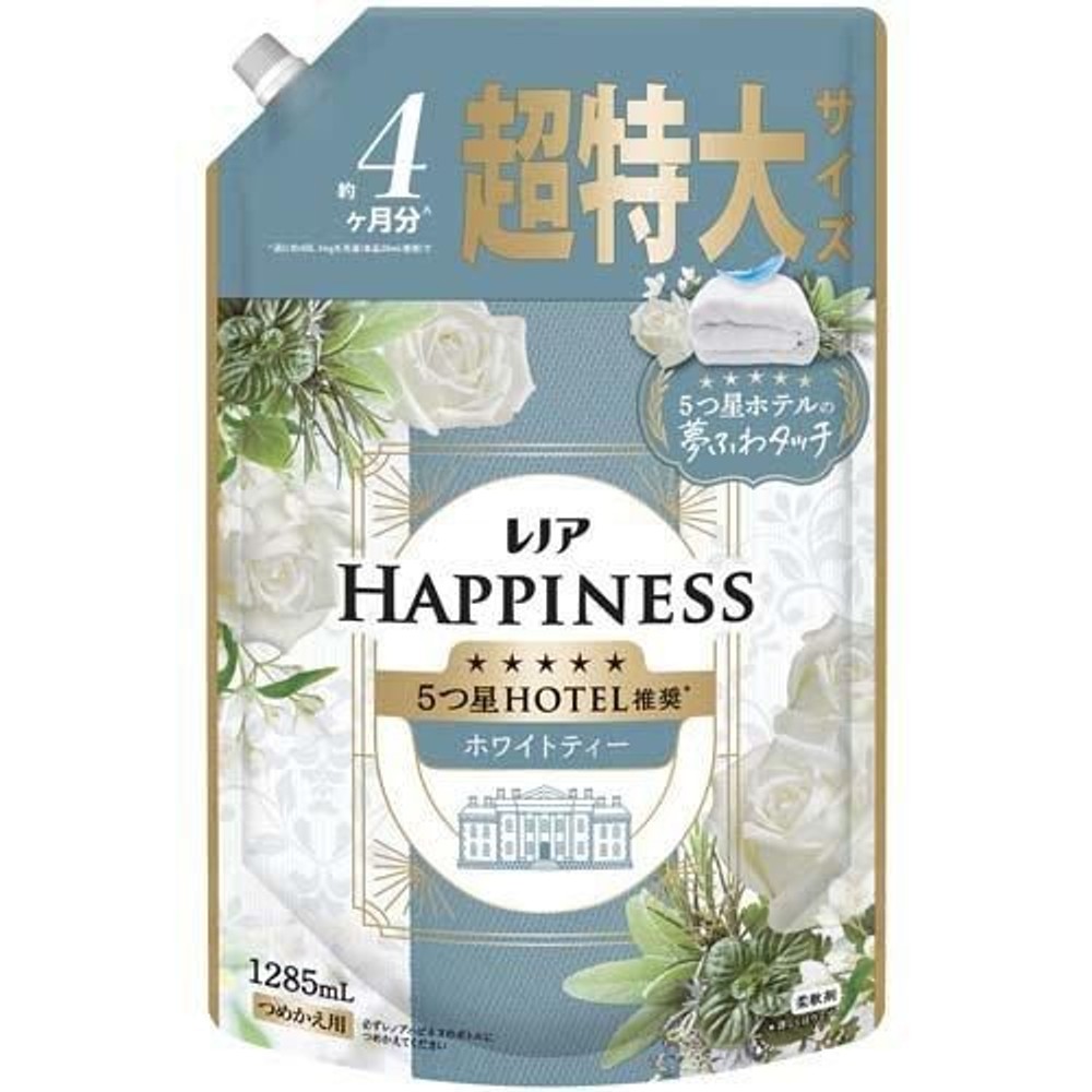 レノアハピネス　ホワイトティー　詰替超特大　１２８５ｍｌ, ホワイトティー, 1285ml