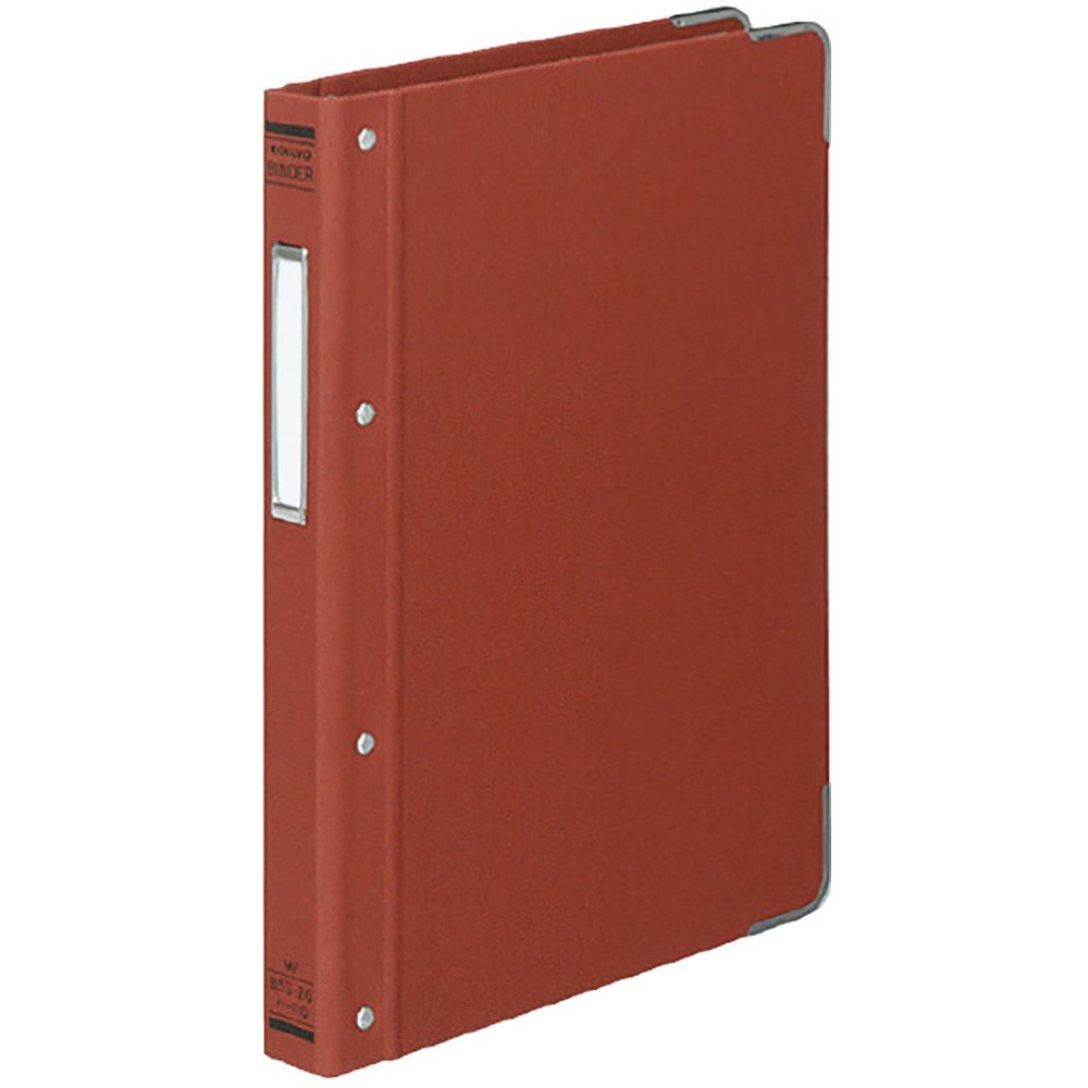 コクヨ バインダーMP 布貼り B5S 26穴 赤 ハ-110R, レッド, B5S