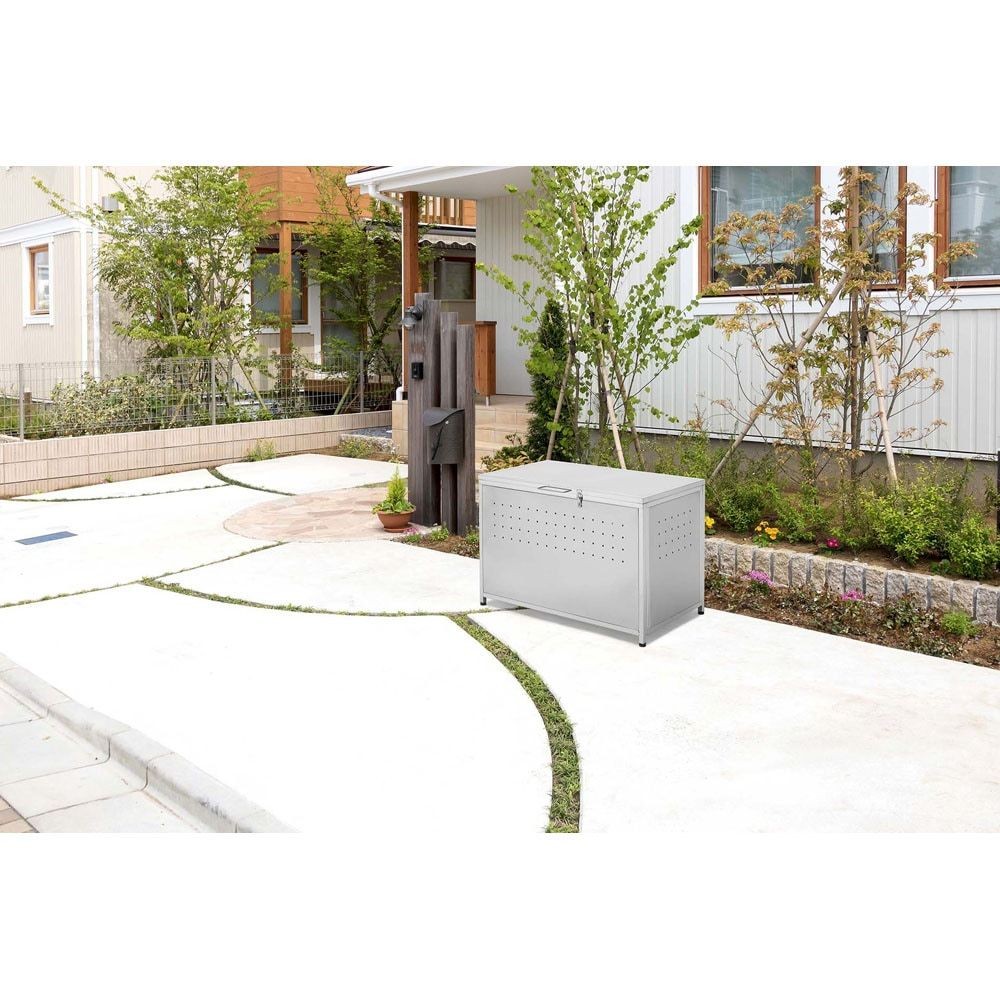 ステンレスごみ保管庫  組立式【メーカー直送・代引不可】, ステン（60）, 60cm幅