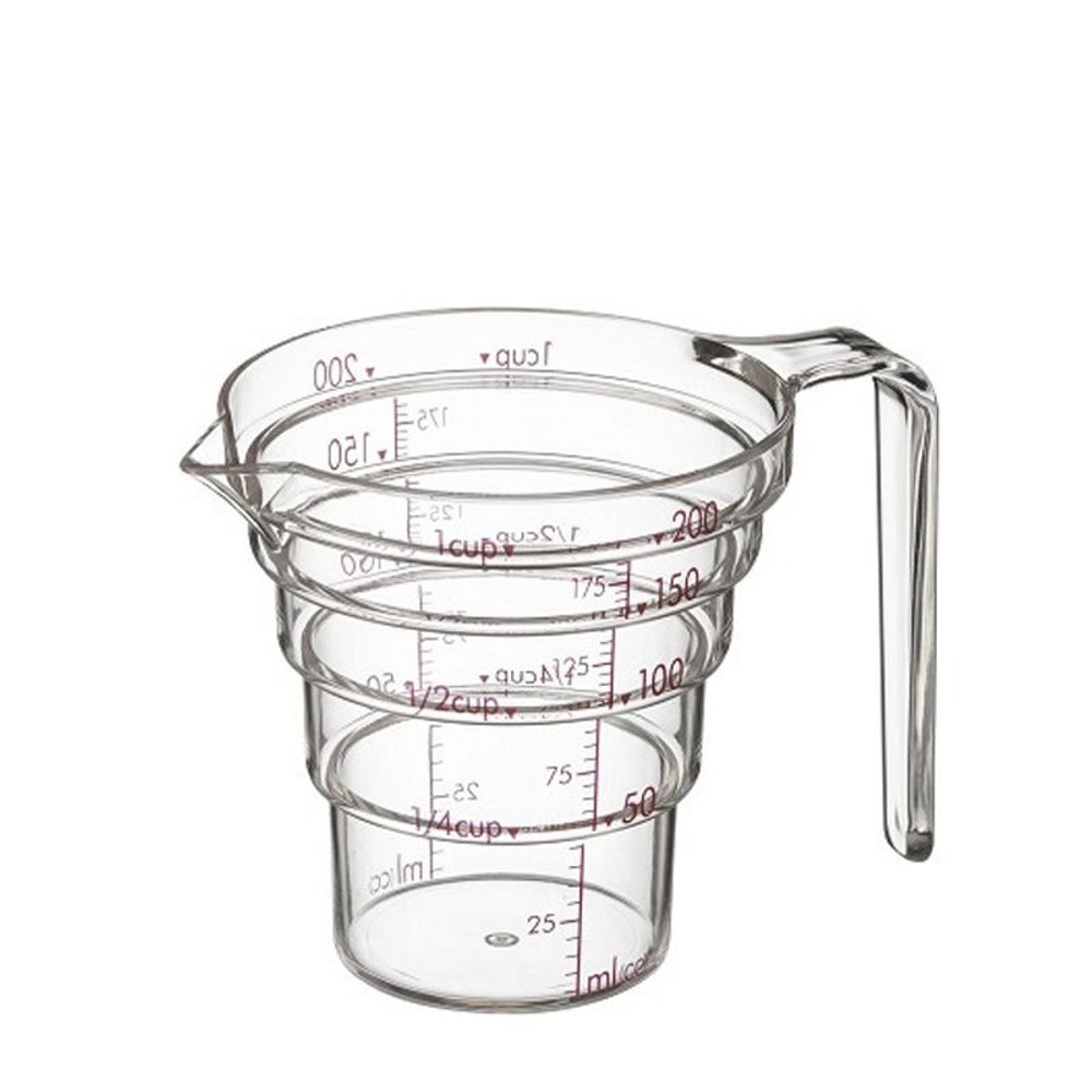 段々計量カップ　200ＭＬ　クリア, その他カラー１, 200ml