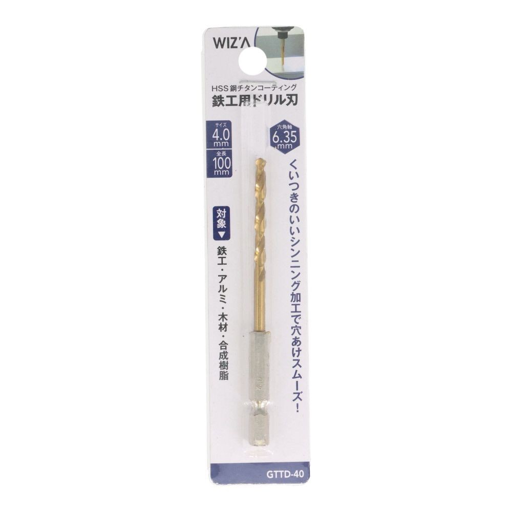 ウイザ WIZ'A チタンコートドリル, 金(1.5), 1.5mm