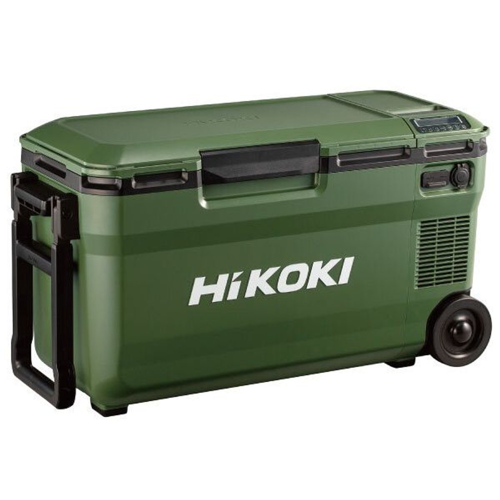 【数量限定】電池２個付 ハイコーキ HiKOKI 18vコードレス冷温庫 UL18DE（WMGZ) 蓄電池セット＋進呈品 蓄電池付, フォレストグリーン, 36L