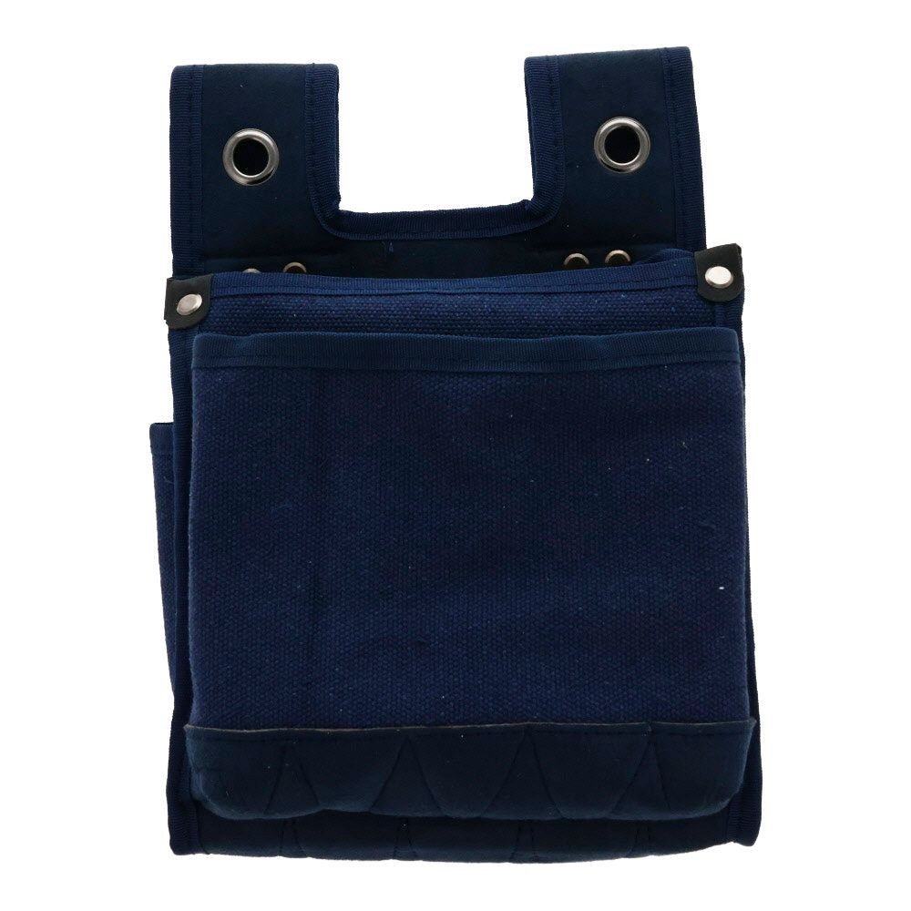 職人作　スリット帆布腰袋, 黒, 幅205mm