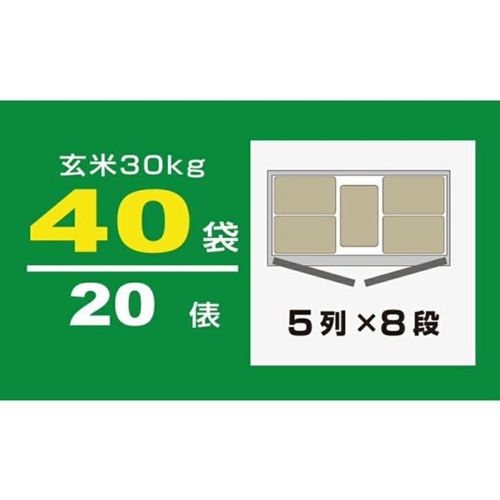 アルインコ 100V 玄米野菜切替式保冷庫 40袋用 LWA40NF 玄米保冷庫 米っとさん【メーカー直送・代引不可】※納期４ヶ月程度, グレー, 40袋用