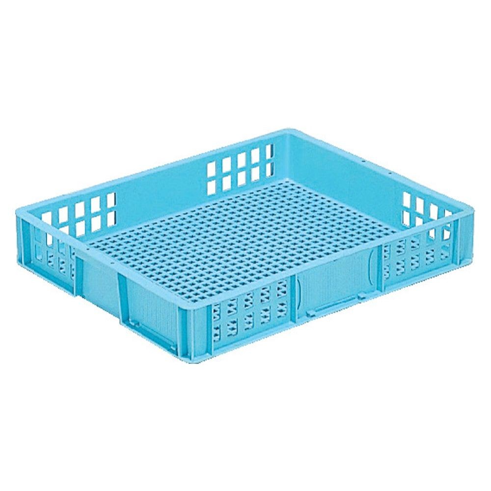 サンコー サンテナー B#17FC MM 網目 ブルー 101708-00 ×10個セット【メーカー直送・代引不可】【法人限定】, ブルー, 10P