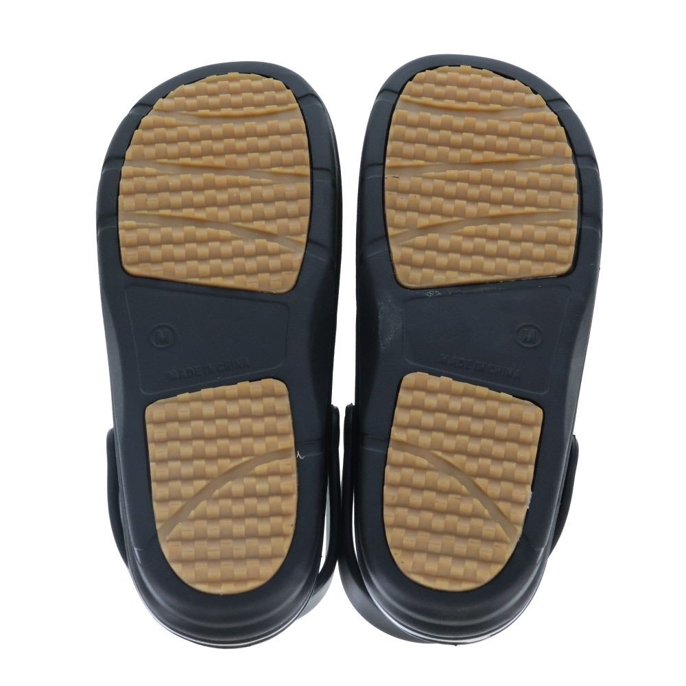 紳士　ＢＭ防滑高弾力　タウンサンダル　ＢＫＧＹ　Ｍ, ブラック&times;グレー, Mサイズ