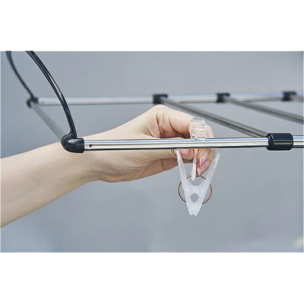 アイセン 伸縮角ハンガー交換用ピンチ, ブラック, 幅85mm&times;奥行40mm&times;高さ15mm