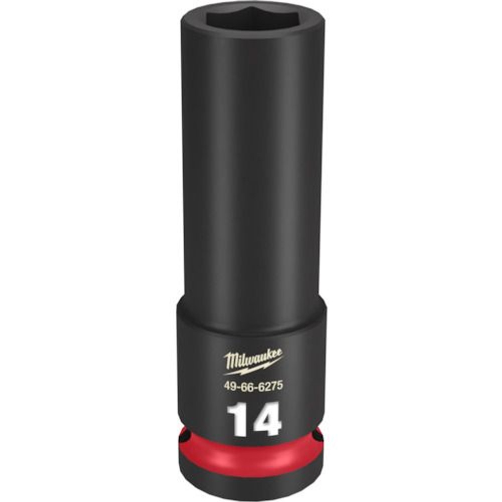 milwaukee SHOCKWAVE IMPACT DUTY ディープインパクトソケット 1/2インチ(12.7mm)角 14mm, 49-66-6275, 14mm
