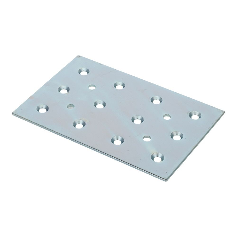２×４メッキ金具　帯金具８０×１２０, メッキ, 帯金具