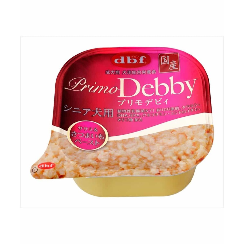 デビフ プリモデビィ シニア犬用 ササミ＆さつまいもペースト 95g, ササミ＆さつまいもペースト, 95g