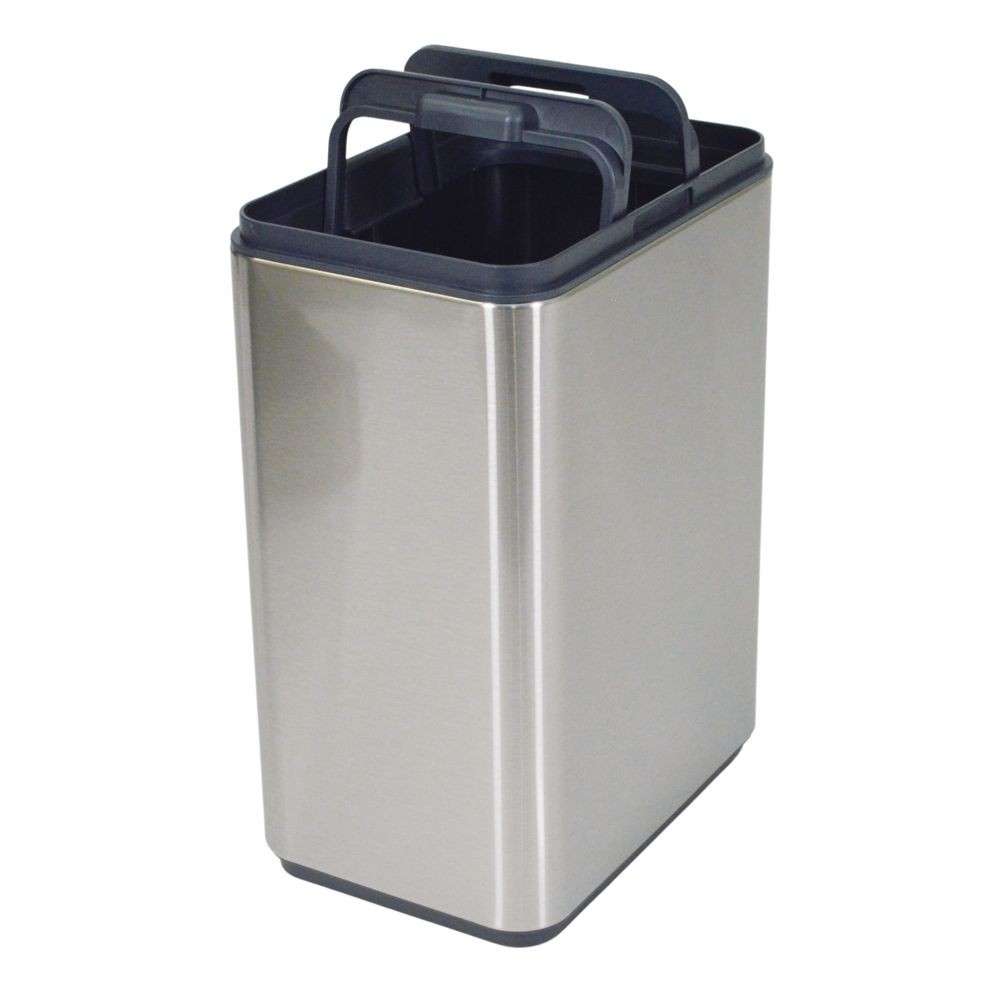 WIZ'A　ウィザ　両開きステンレスセンサーペール　9L, シルバー, 9.0L