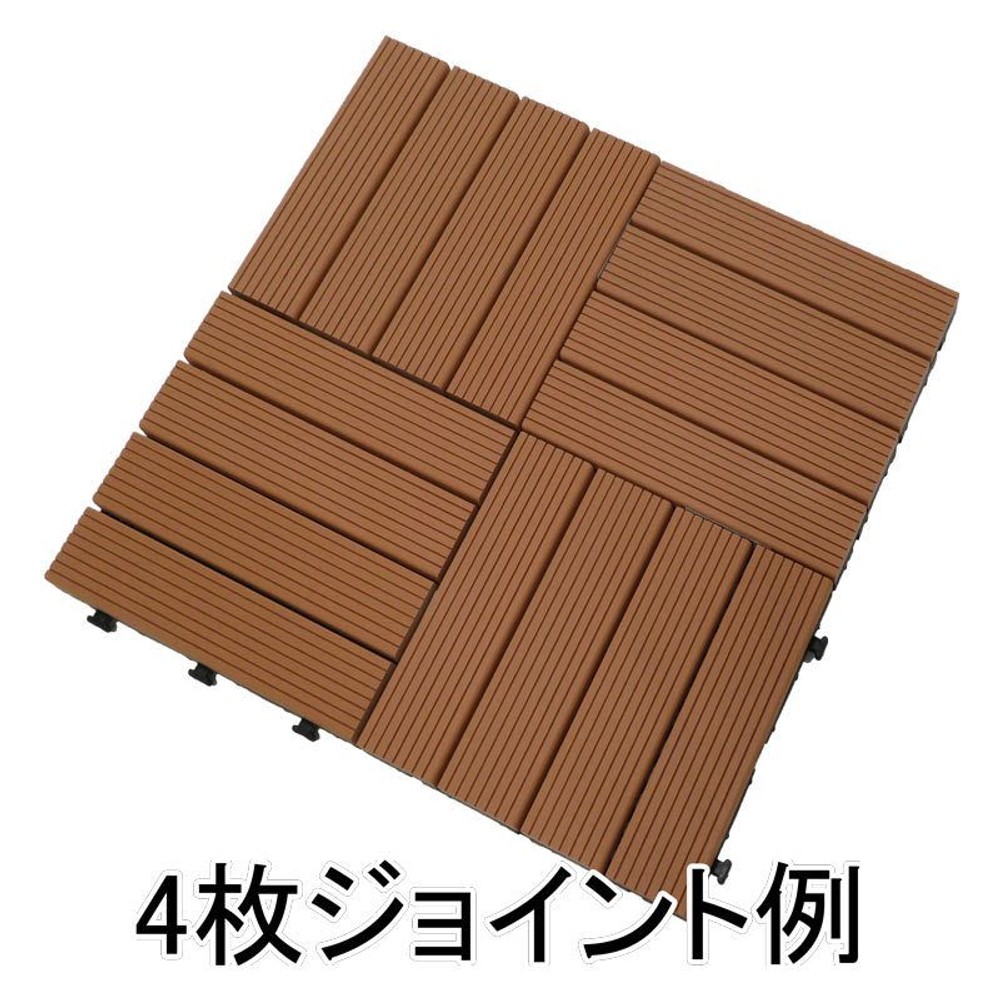 ジョイント式人工樹脂パネル, グレー, 6個セット