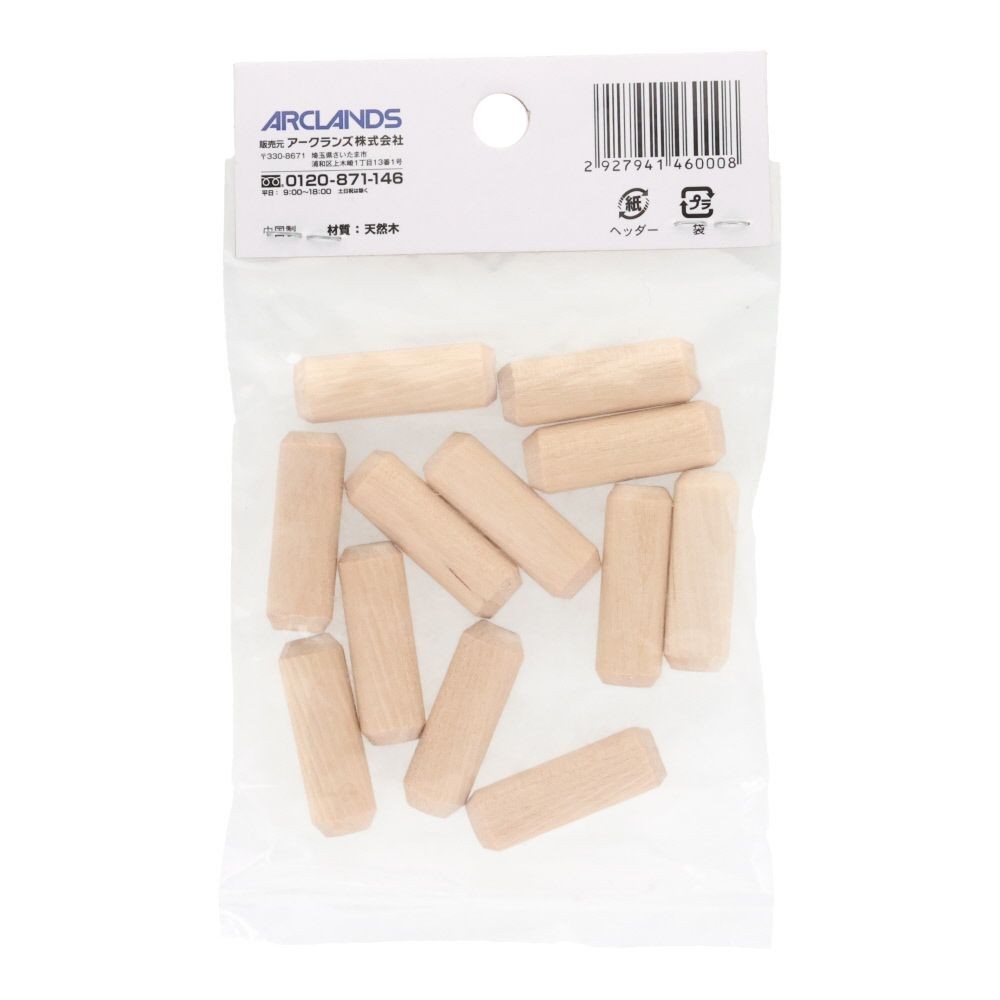 木ダボ　約１０&times;３０ミリ（１２本入）, 木, 10&times;30mm