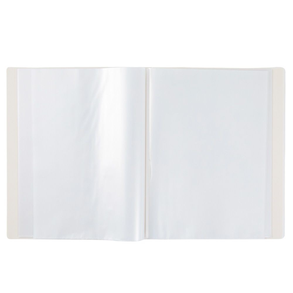 ウィザ WIZ'AクリアブックスタンダードＡ4 40ポケット, アイボリー, 40ポケット