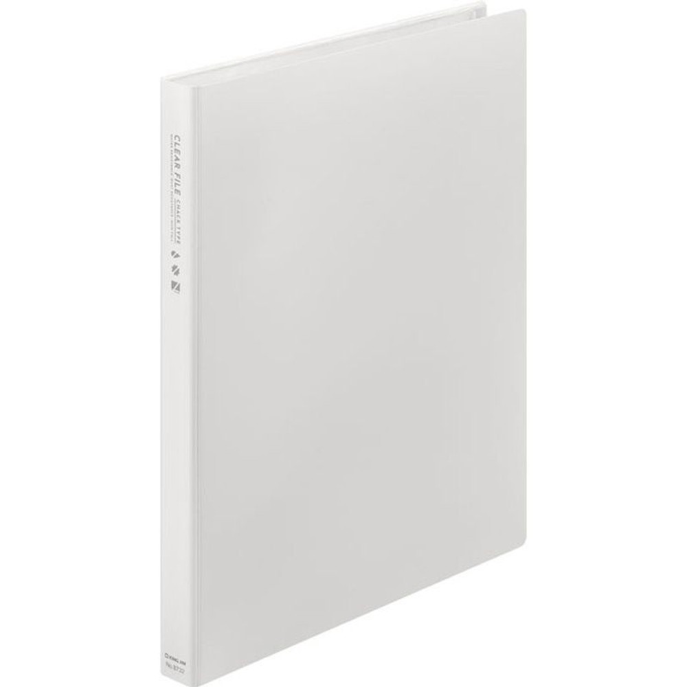 キングジム　クリアーファイル　チャック　8732, 白, A4 12ポケット