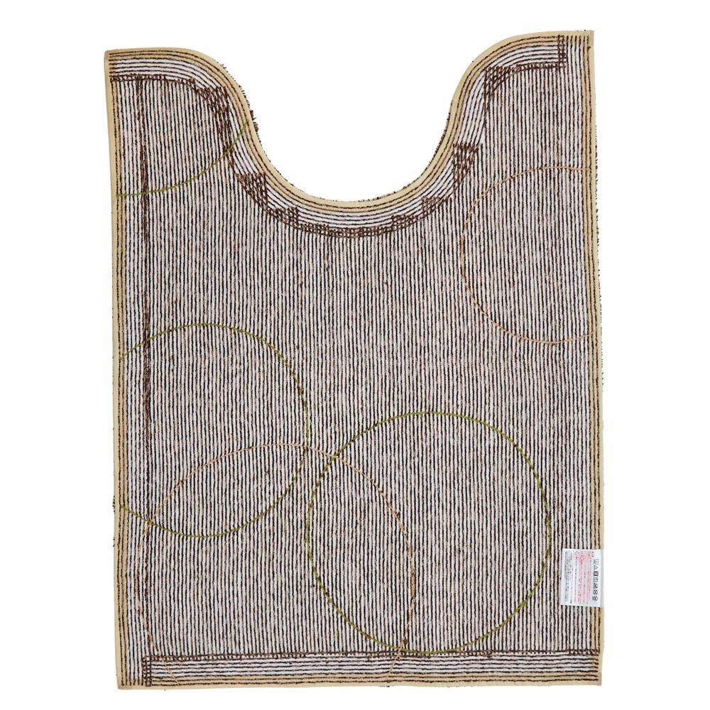 センコーＮＥＯサークルトイレマット, オレンジ, 80×80cm