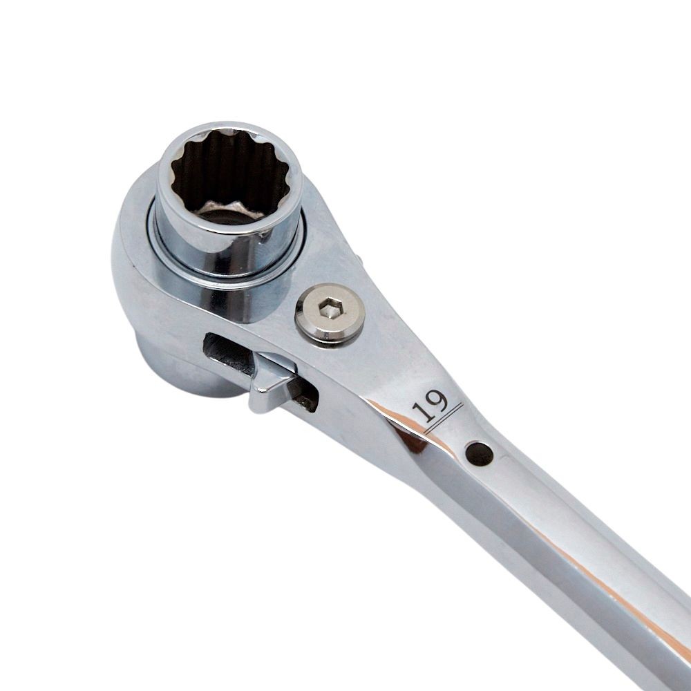 MUSTTOOL ラチェットレンチ ストレートシノ付 RW-1924S, -, -