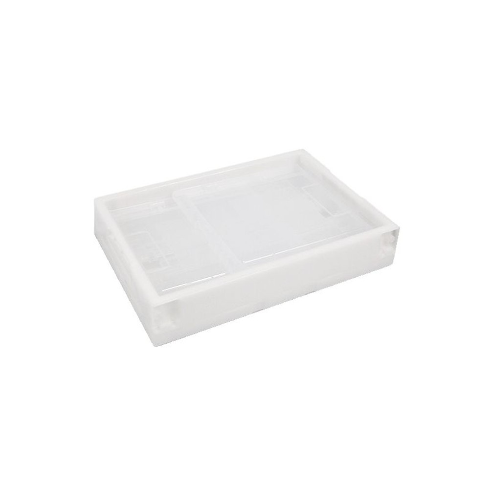 折りたたみコンテナ（小）　クリア &times;12個セット, クリア, 小