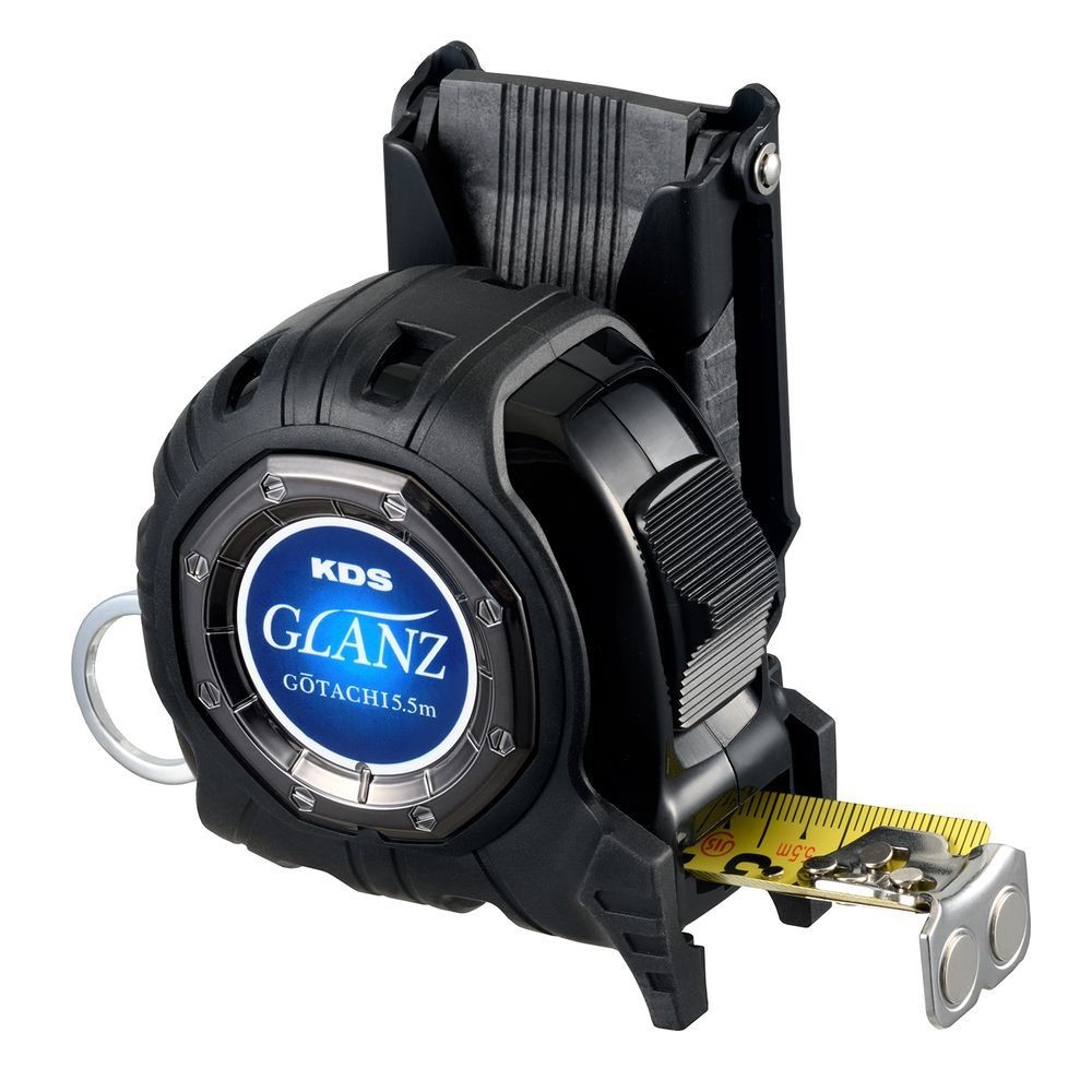 ムラテックKDS（Muratec Kds） グランツ　２５巾　５．５ｍ　マグネット　ホルダー付 GZ2555MZ, ブラック, 25巾 5.5m