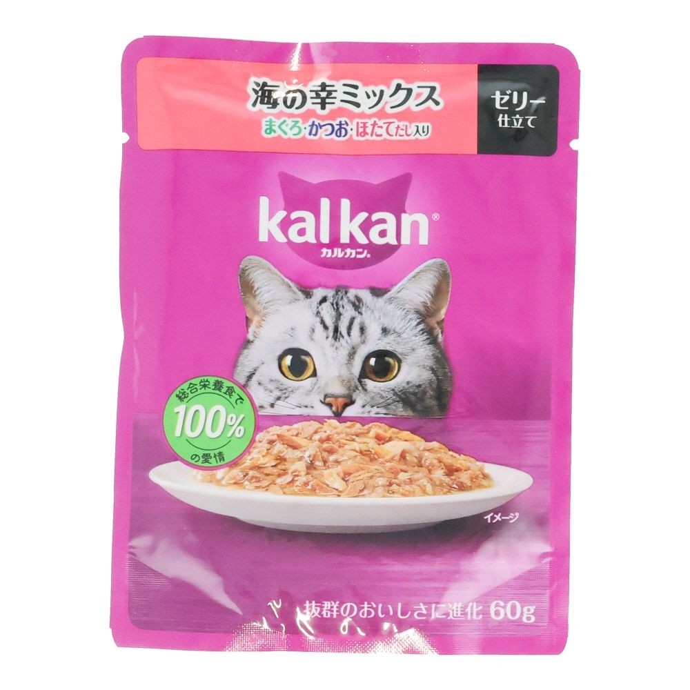 カルカンパウチ　海の幸Ｍ　まぐろ・かつお・ほたてだし入り, 海の幸Ｍ　まぐろ・かつお・ほたてだし入り, 60g