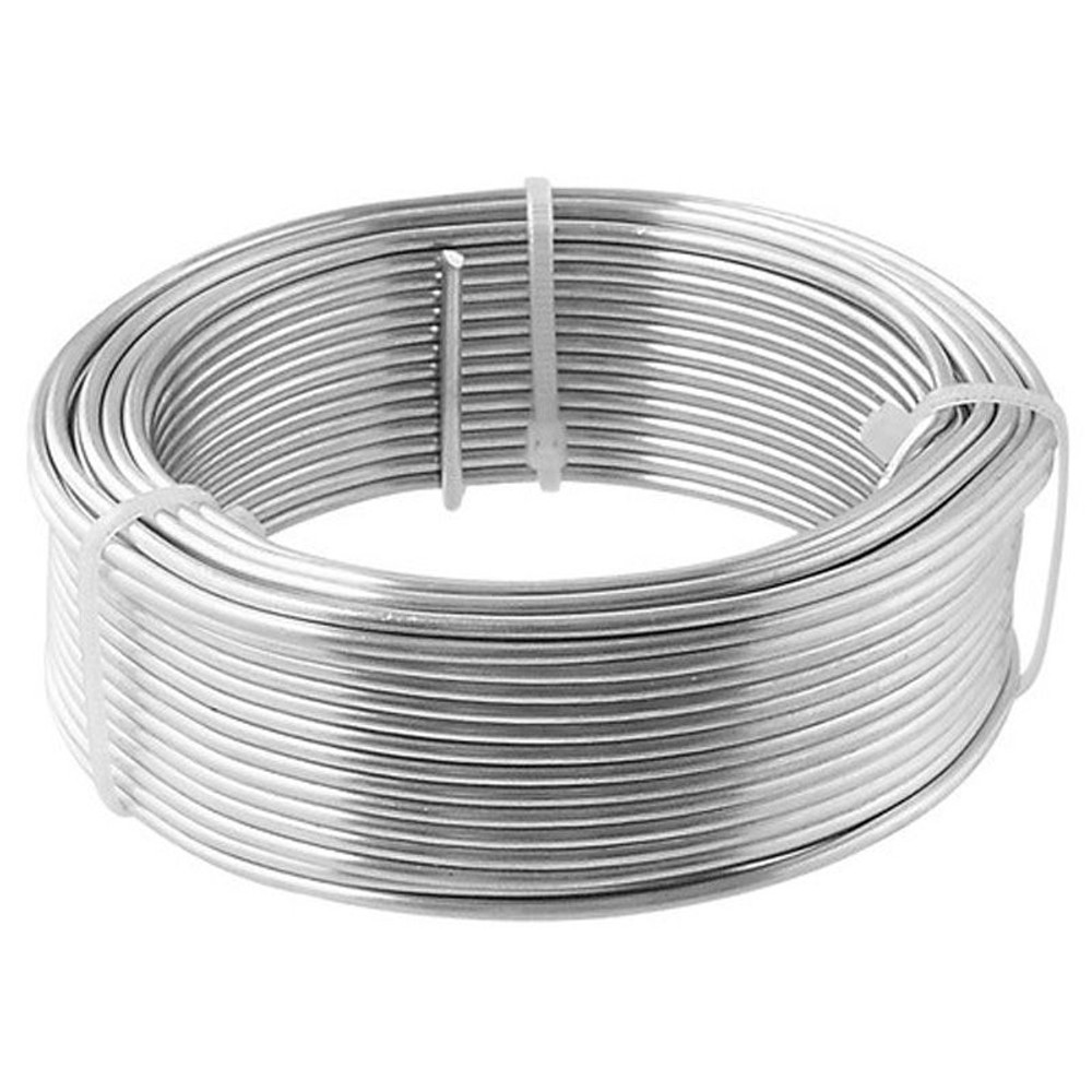 自然作　アルミ線　150ｇ（16ｍ）　2．0ｍｍ, 白, 2mm