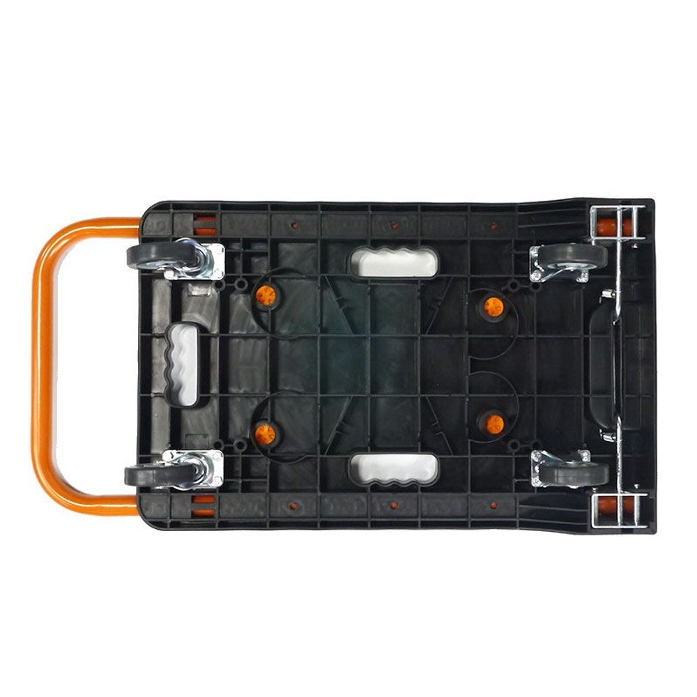 樹脂製フラットカルシズ台車　耐荷重80ｋｇ, 黒, 耐荷重80kg