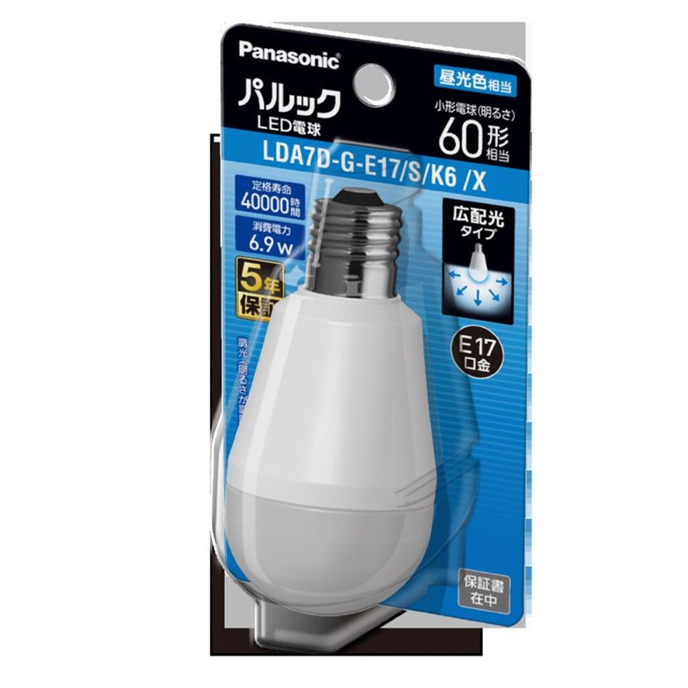 小型LED60W/LDA7DGE17SK6X/昼光色