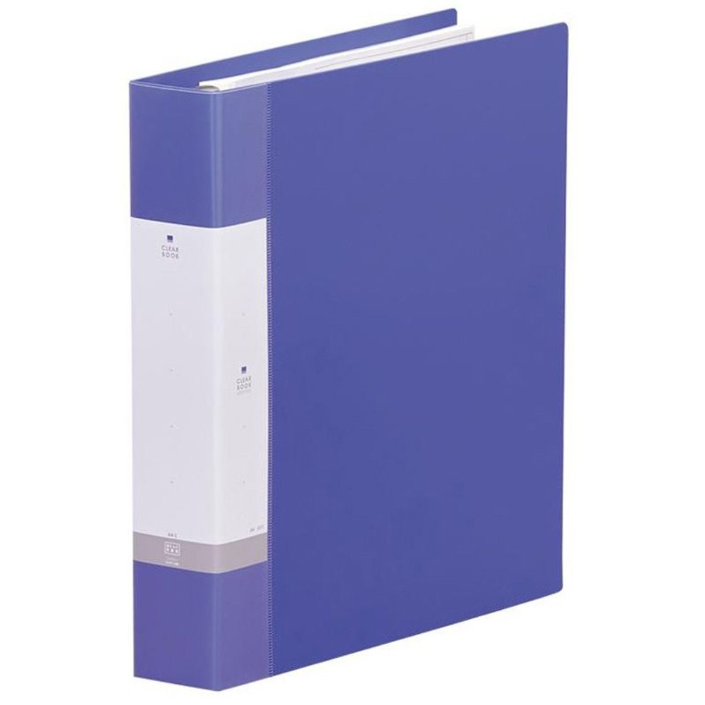 リヒト クリヤーブックA4S 45P 青 G3806−8